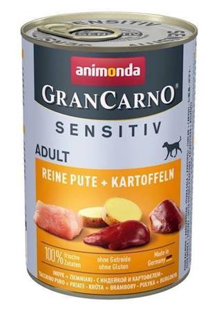 ANIMONDA GranCarno Sensitiv Adult Dog príchuť: moriak + zemiaky 400g