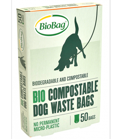 Sáčky na psie výkaly, BioBag Dog, 100% biologicky rozložiteľné a kompostovateľné, 20x32cm, 50 ks, BioBag