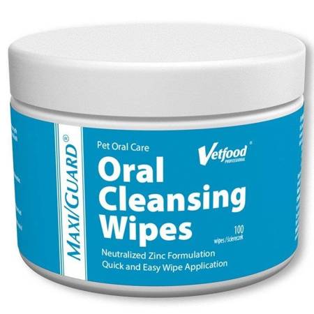 VETFOOD  MAXI/GUARD Oral Cleansing Wipes 100 ks